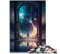 Puzzle per adulti 1000 pezzi La Porta dell'ignoto Il Puzzle Sfida di intelligenza cerebrale Giocattoli avvincenti 26x38cm
