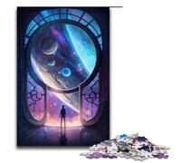 Puzzle per adulti 1000 pezzi La porta verso l'ignoto regalo di compleanno per ragazzi dai 14 anni in su 75x50 cm