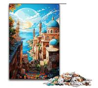 Puzzle per adulti 1000 pezzi La psichedelia colorata del centro storico di Dubrovnik Puzzle per la casa Giochi educativi Giocattoli fai da te Ottimo regalo per giochi 75x50cm