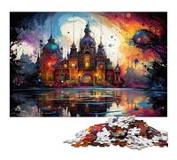 Puzzle per adulti 1000 pezzi La psichedelia colorata del palazzo di Queluz Ogni pezzo è unico Gioco stimolante e divertente per tutta la famiglia 1000 pezzi (75x50 cm)