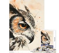 Puzzle per adulti 1000 pezzi La saggezza del gufo Giocattoli antistress Regalo di compleanno Gioco educativo Migliora l'amore tra coppie Dimensioni 50x75cm