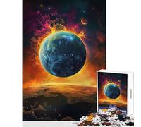 Puzzle per adulti 1000 pezzi la Terra vista da Marte decorazione per la casa giocattoli regali di compleanno gioco educativo collezione di artisti belle arti dimensioni 38x26cm
