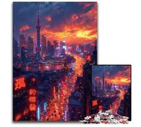 Puzzle per adulti 1000 pezzi La Torre delle Perle Orientali a Shanghai Puzzle per adulti Rompicapo educativo, Decorazione artistica per casa e ufficio, 14+ anni 50x75CM/19,68x29,52 pollici