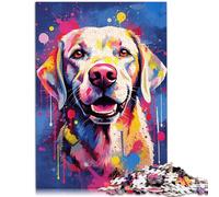 Puzzle per adulti 1000 pezzi Labrador Puzzle Puzzle 26x38cm Sollievo dello Stress Staycation Uccidi il tempo per i 14 anni e più