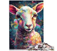 Puzzle per adulti 1000 pezzi "L'agnello innocente" divertente puzzle famiglia 26 x 38 cm con poster e quiz abbinati per adolescenti dai 14 anni in su
