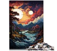 Puzzle per adulti, 1000 pezzi, Lago Sognefjord, giocattolo educativo, regalo di compleanno, regali per adolescenti da 14 anni e oltre, 26 x 38 cm