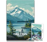 Puzzle per adulti 1000 pezzi Lake Clark National Park, Alaska Giochi educativi Difficili Regalo per compleanni Dimensioni 38x52cm