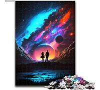Puzzle per adulti, 1000 pezzi "L'amore tra le stelle" in cartone, puzzle per adulti, dimensioni 26x38cm, rompicapo, gioco per adulti, attività interattiva per famiglie
