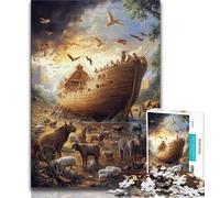 Puzzle per adulti 1000 pezzi L'Arca di Noè, gioco per famiglie, regalo di compleanno, regali, arte murale per bambini dai 14 anni in su 38x26cm