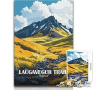 Puzzle per adulti 1000 pezzi Laugavegur Trail Islanda Paesaggio Arte Giochi educativi Difficile Regalo per compleanni Dimensioni 50x75cm
