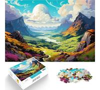 Puzzle per adulti 1000 pezzi Le verdi colline di Irera Puzzle difficile Regalo di compleanno Regali Adatto per adolescenti di 14 anni e oltre 26 x 38 cm