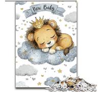 Puzzle per adulti, 1000 pezzi Leone addormentato, puzzle impossibili per adulti, perfetti per il divertimento in famiglia per compleanni e Natale (dimensioni 26x38cm)