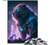 Puzzle per adulti 1000 pezzi "Leone dal futuro", rompicapo da 1000 pezzi per adolescenti, regalo perfetto per una serata di giochi in famiglia (dimensioni 26x38cm)