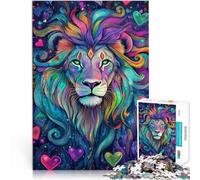 puzzle per adulti 1000 pezzi “leone sacro” Fatto di legno，per e da 14 anni in su con pezzi completamente interconnessi di forma casuale Regalo per i compleanni。misurare：50x75cm/19.68x29.52pollice
