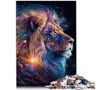 Puzzle per adulti 1000 pezzi Leone Stella Giocattoli educativi 19,7 "x 29,5" Decorazione da parete Regali di compleanno e Natale unici