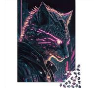 Puzzle per adulti 1000 pezzi Leone Umano3 Puzzle creativi rettangolari Gioco di decompressione 1000 pezzi (38x26 cm)