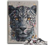 Puzzle per adulti 1000 pezzi Leopard Art Toys Giochi educativi Antistress Decorazioni per la casa uniche e regali 50x75cm