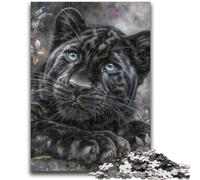Puzzle per adulti 1000 pezzi Leopardo bianco e nero Gioco per famiglie Antistress Sfida difficile Regali di Babbo Natale segreto 26x38cm