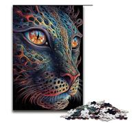 Puzzle per adulti 1000 pezzi Leopardo Ghepardo Giaguaro Puzzle per adulti Giochi per famiglie in legno Regali di compleanno di Natale 75x50cm