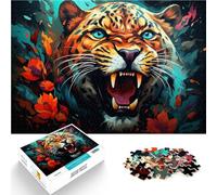 Puzzle per adulti, 1000 pezzi, leopardo mutato, il puzzle antistress Staycation, passatempo per adolescenti dai 14 anni in su, 50 x 70 cm