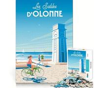 Puzzle per adulti 1000 pezzi Les Sables Olonne Poster Premium Edge Art Gioco di abilità cognitive Gioco casual Divertimento per compleanni (38x52cm)