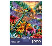 Puzzle Per Adulti 1000 Pezzi - Libellula Difficile | Gioco Relax Anti-Stress Con Stampa Nitida | Decorazione Unica Per Appassionati 38x26cm/1000pcs