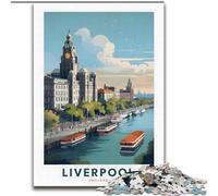 Puzzle per adulti 1000 pezzi Liverpool Regno Unito, adatto a persone dai 14 anni in su Difficile da completare ma divertente e spiritoso Ottimo regalo 50x75cm
