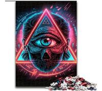 Puzzle per adulti, 1000 pezzi L'occhio della Provvidenza, puzzle in legno, dimensioni 50x75cm, intrattenimento rilassante, regalo di Natale perfetto e decorazione per la casa.