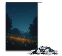 Puzzle per adulti 1000 pezzi Lucciole che brillano nella notte d'estate. Ogni pezzo è unico. Gioco divertente e stimolante per tutta la famiglia. 1000 pezzi (38x26 cm).