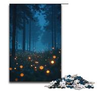 Puzzle per adulti 1000 pezzi Lucciole che brillano nella notte d'estate Puzzle per adulti Puzzle in legno Giochi per famiglie Regali di compleanno di Natale 1000 pezzi (38x26 cm)
