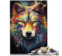 Puzzle per adulti, 1000 pezzi, lupo, puzzle impossibile, 26 x 38 cm, divertente per la casa, regalo di compleanno, regalo di viaggio per adolescenti dai 14 anni in su