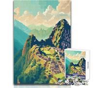 Puzzle per adulti 1000 pezzi Machu Picchu Pixel Art Gioco di sfida unico Decorazione artistica per la casa Regalo per compleanni Dimensioni 50x75cm