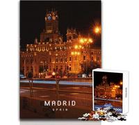 Puzzle per adulti 1000 pezzi Madrid gioco educativo per famiglie modello di assemblaggio regali di Babbo Natale segreto dimensioni 38x52cm