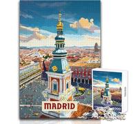 Puzzle per adulti 1000 pezzi Madrid gioco educativo per famiglie modello di assemblaggio regali di Babbo Natale segreto dimensioni 50x75cm