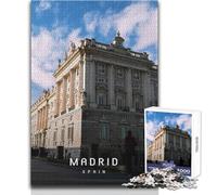 Puzzle per adulti 1000 pezzi Madrid gioco educativo per famiglie modello di assemblaggio regali di Babbo Natale segreto dimensioni 50x75cm