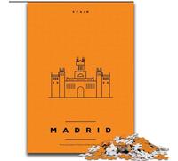 Puzzle per adulti 1000 pezzi Madrid Spagna, per età 14 e oltre Ogni pezzo è unico - Gioco divertente e stimolante per tutta la famiglia Ottimo regalo 50x75cm