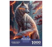 Puzzle Per Adulti 1000 Pezzi Magical Wolf Art Print Puzzle Per Adulti Gioco Pratico Vacanza A Casa Passatempo Gioco Stimolante Regali 38x26cm/1000pcs