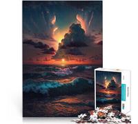 Puzzle per adulti 1000 pezzi Magnifico Tramonto Sollievo dello Stress 26x38cm Migliorare l'amore tra le coppie per adolescenti di 14 anni e più
