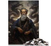 Puzzle per adulti, 1000 pezzi, mago nero, ombra dominante, puzzle di precisione, ottimo regalo per adolescenti dai 14 anni in su, 26 x 38 cm