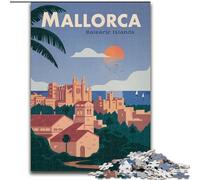 Puzzle per adulti 1000 pezzi Maiorca, per 14+ anni, gioco impegnativo come regalo per tutta la famiglia e gli amici 26x38cm