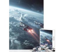 Puzzle per adulti 1000 pezzi Manovre della flotta orbitale Giocattoli antistress Regalo di compleanno Gioco educativo Migliora l'amore tra coppie Dimensioni 38x26cm