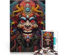 Puzzle per adulti 1000 pezzi Maschere di demoni Giocattoli educativi per l'apprendimento Giochi familiari 26x38cm Adatto per la decorazione dell'ufficio