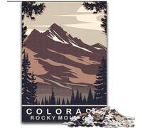 Puzzle per adulti 1000 pezzi "Mattina in Colorado", per 14+ anni, gioco impegnativo come regalo per tutta la famiglia e gli amici, 26x38cm