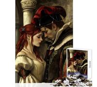 Puzzle per adulti 1000 pezzi medievale giullare romantico dipinto antistress giocattoli regali di compleanno giochi educativi decompressione intellettuale dimensioni 38x52cm