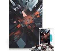 Puzzle per adulti, 1000 pezzi, minimalismo creativo, gioco per famiglie, decorazione per la casa, con pezzi di forma casuale completamente ad incastro 50x75cm