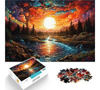 Puzzle per adulti 1000 pezzi miracolo sotto il tramonto giocattolo educativo giochi di famiglia 26 x 38 cm promuove l'amore tra le coppie