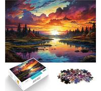 Puzzle per adulti 1000 pezzi miracolo sotto il tramonto puzzle regali intera famiglia 26 x 38 cm