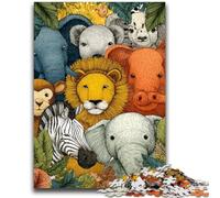 Puzzle per adulti 1000 pezzi Mondo animale impegnativo da completare ma divertente e umoristico unico compleanno e regali 50x75cm