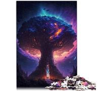 Puzzle per adulti, 1000 pezzi, mondo cosmico, albero della vita, puzzle tutta la famiglia, 26 x 38 cm