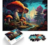 Puzzle per adulti 1000 pezzi Mondo dei Funghi Giochi di Rilassamento dello Stress Soggiorno Uccidere il tempo per adolescenti da 14 anni e oltre 26x38cm